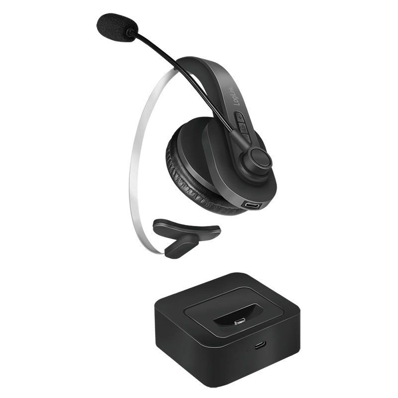 LOGILINK BT0059 BT HEADSET MONO INCL MICROPHONE, WITH CHARGING STAND