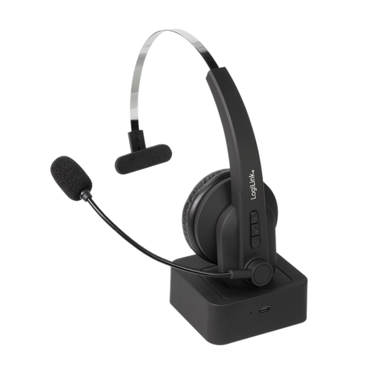 LOGILINK BT0059 BT HEADSET MONO INCL MICROPHONE, WITH CHARGING STAND