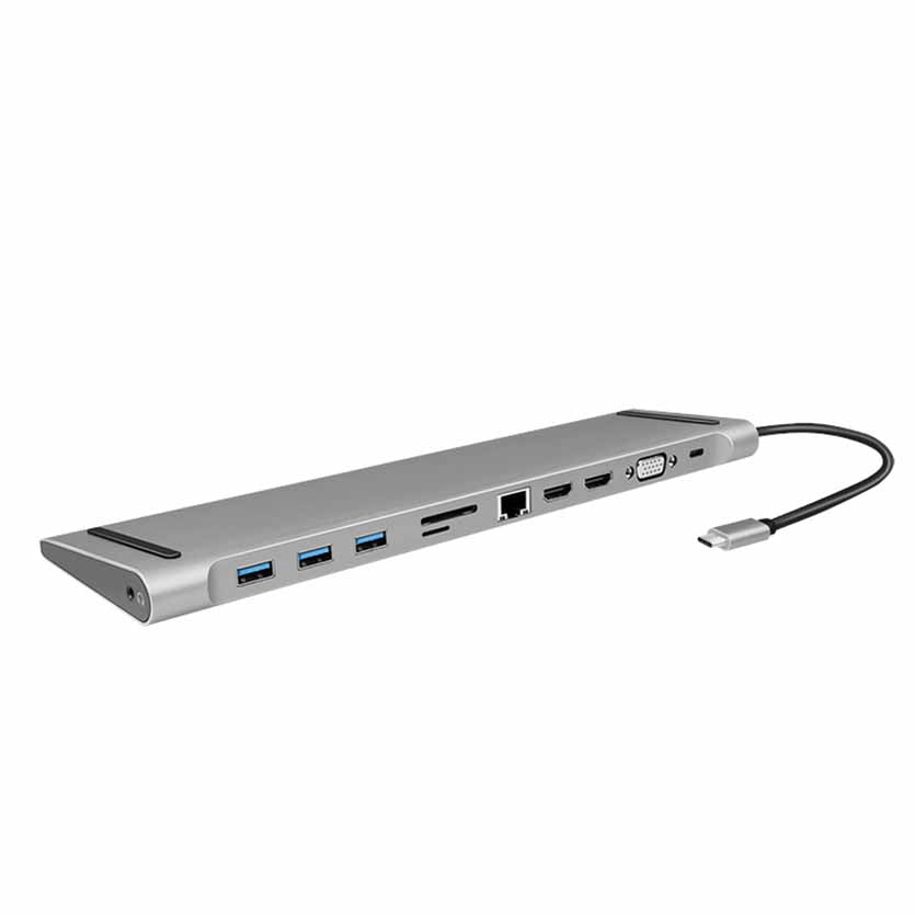 LOGILINK UA0373 DOCKING STATION GEN1 USB3.2,USB-C 11-PORT, PD