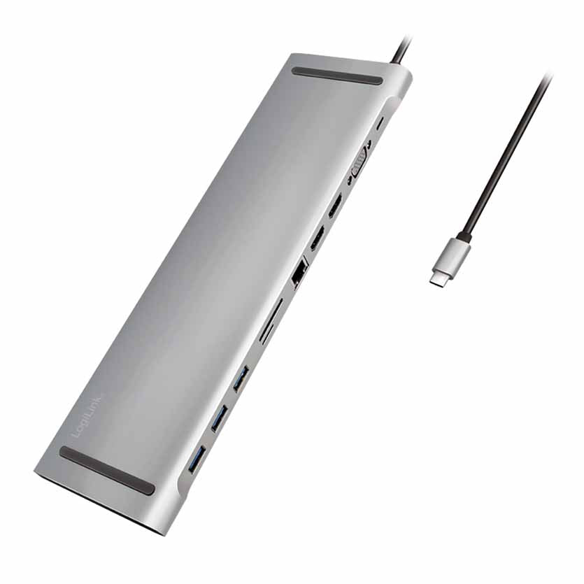 LOGILINK UA0373 DOCKING STATION GEN1 USB3.2,USB-C 11-PORT, PD