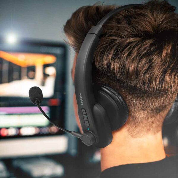 LOGILINK BT0060 BT HEADSET STEREO W/MICROPHONE BLACK