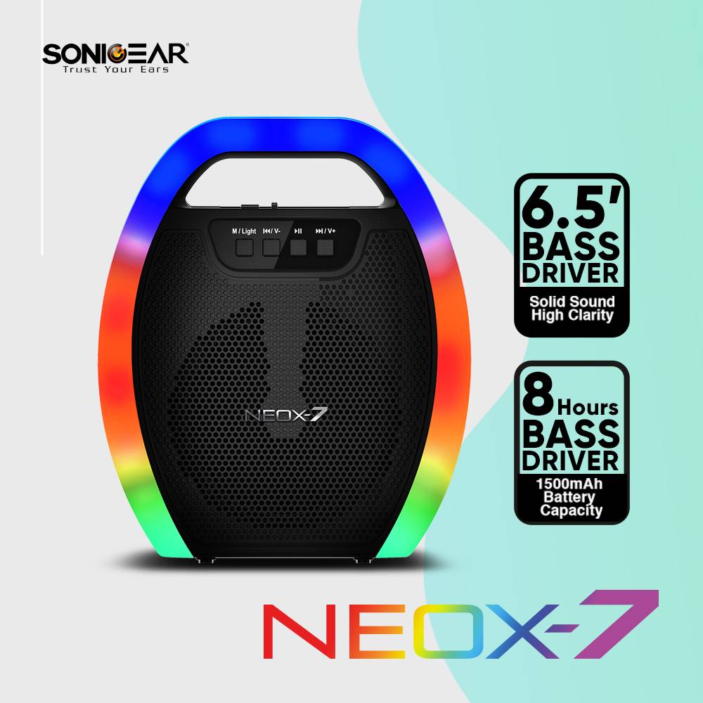 SonicGear NEOX 7 BT /FM/USB/ SD Speaker Black