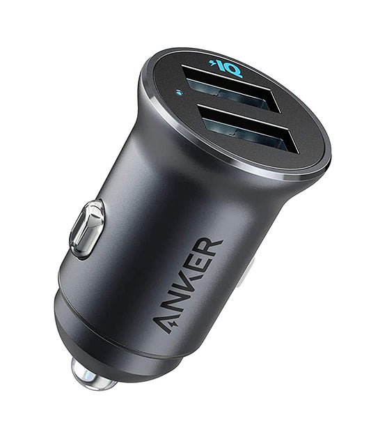 Anker Mobile Charger Car 24W Dual USB-A PowerDrive II Black