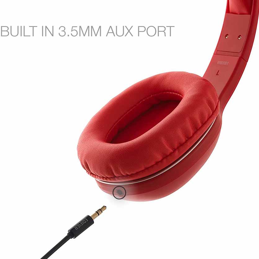 EDIFIER W800BT RED BLUETOOTH HEADPHONE W/MIC