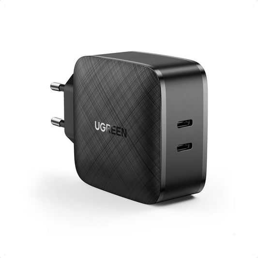 UGREEN 70867 DUAL WALL CHARGER USB-C 66W PD BLACK