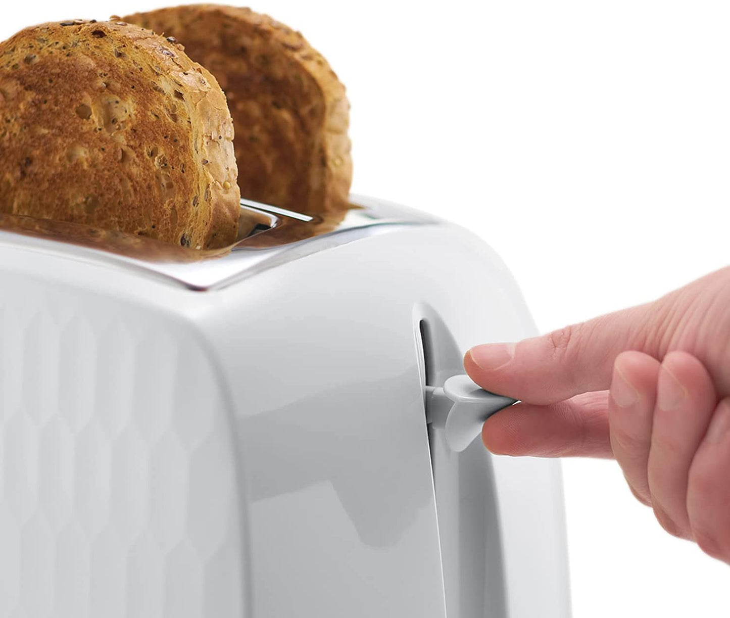 Russell Hobbs 26060 Honeycomb 2 Slice Toaster - White