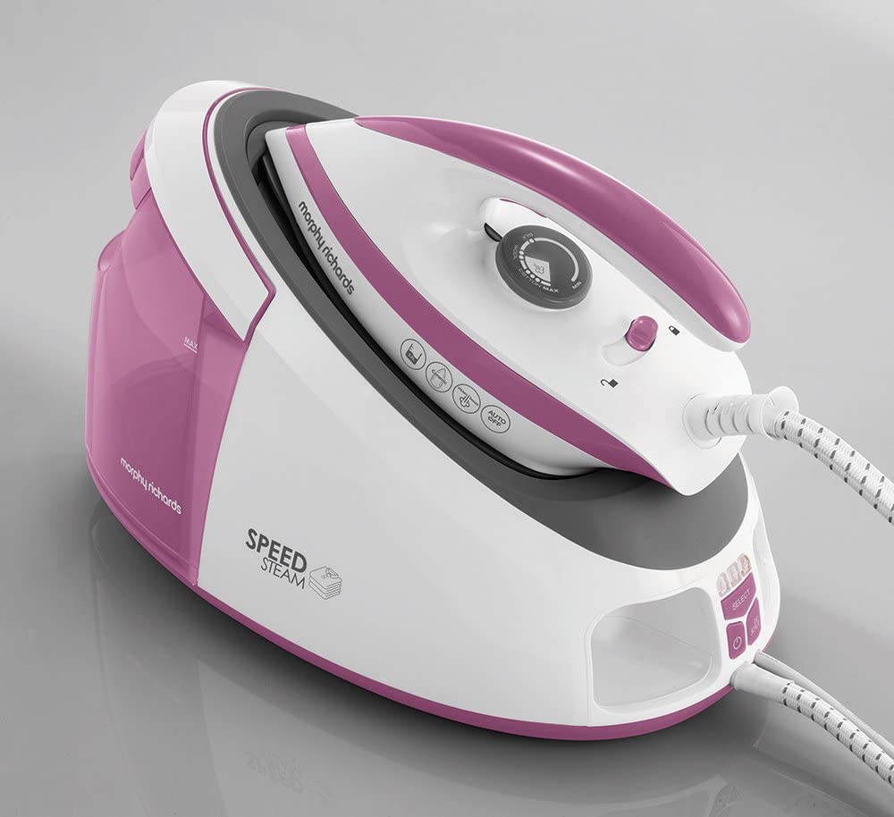 Morphy Richards 333201 Speed Steam Steam Generator Iron Pink/White