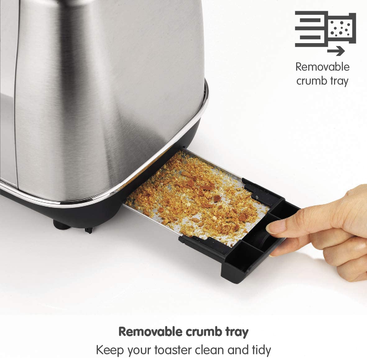 Morphy Richards 224406 Evoke 2 Slice Toaster 850W Brushed
