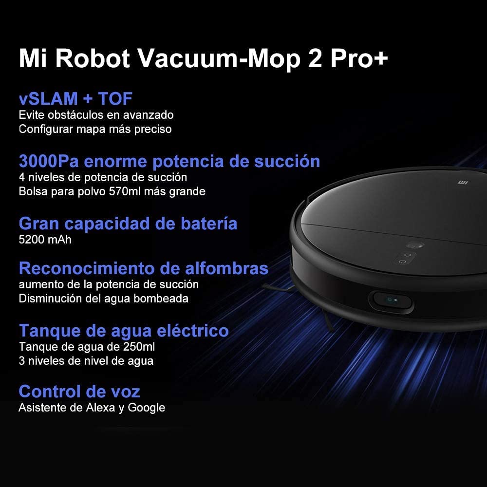 Robot Vacuum Xiaomi Mi Mop Pro 2+ black