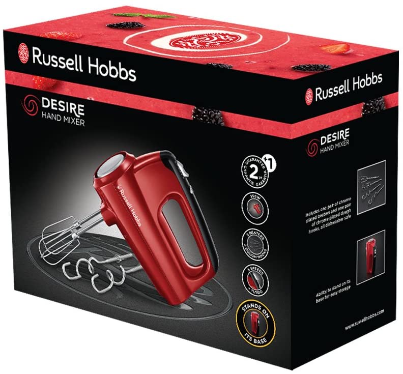 Russell Hobbs Desire 24670 Hand Mixer 350W Red