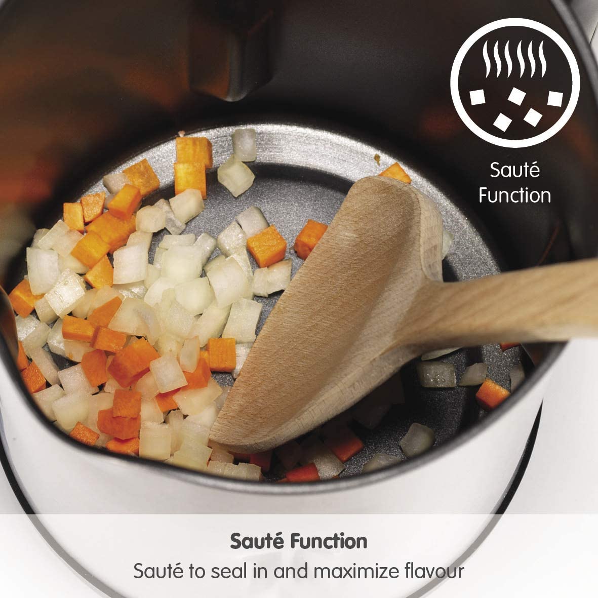 Morphy Richards 501014 Saute and Soup Maker 1100W Brushed Stainless Steel
