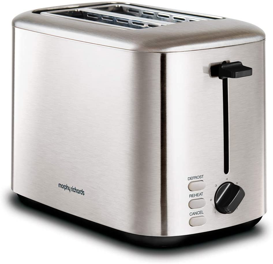 Morphy Richards 222067 Equip 2 Slice Toaster 800W Brushed
