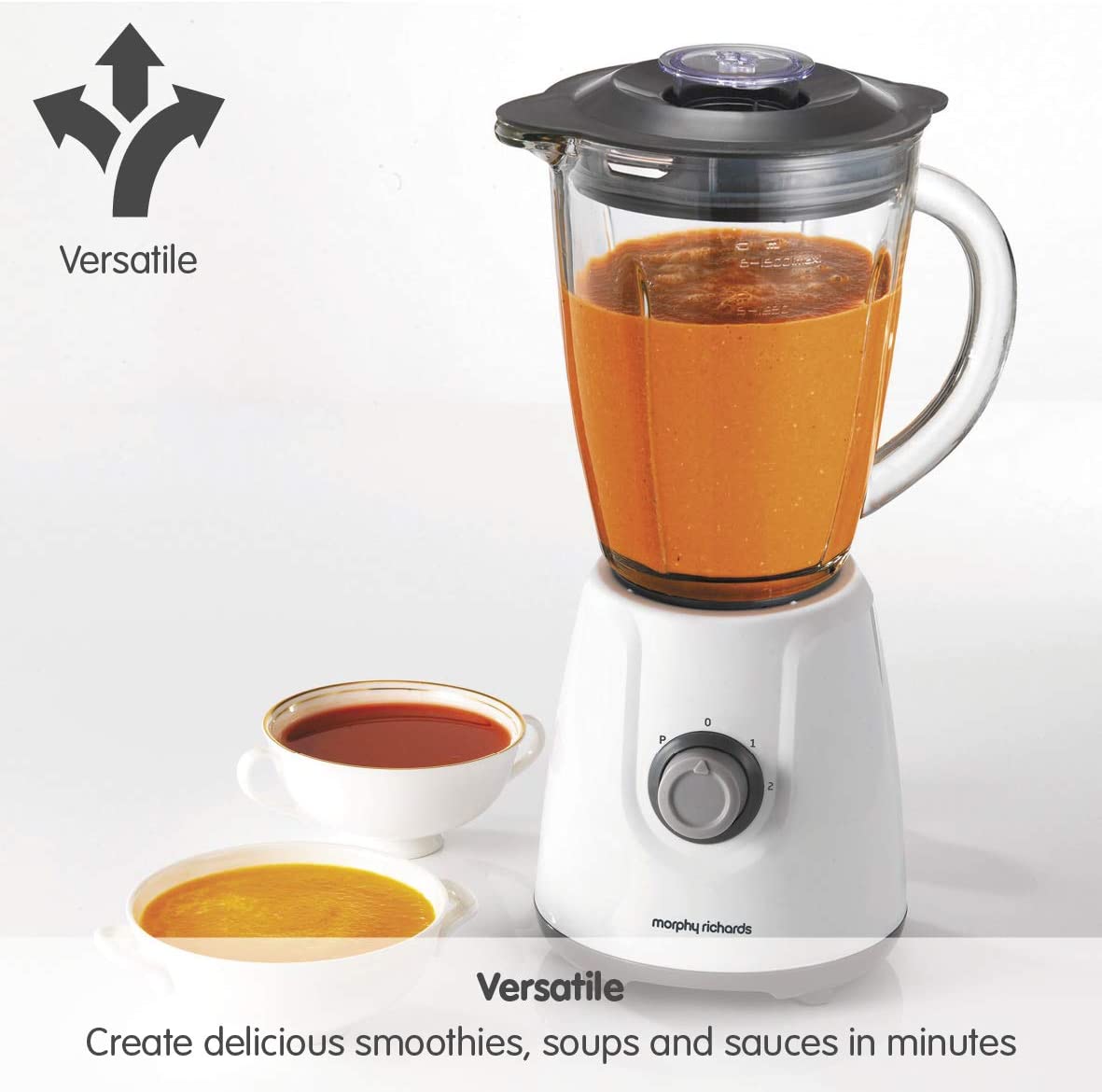Morphy Richards 403053 Glass Blender 500W White