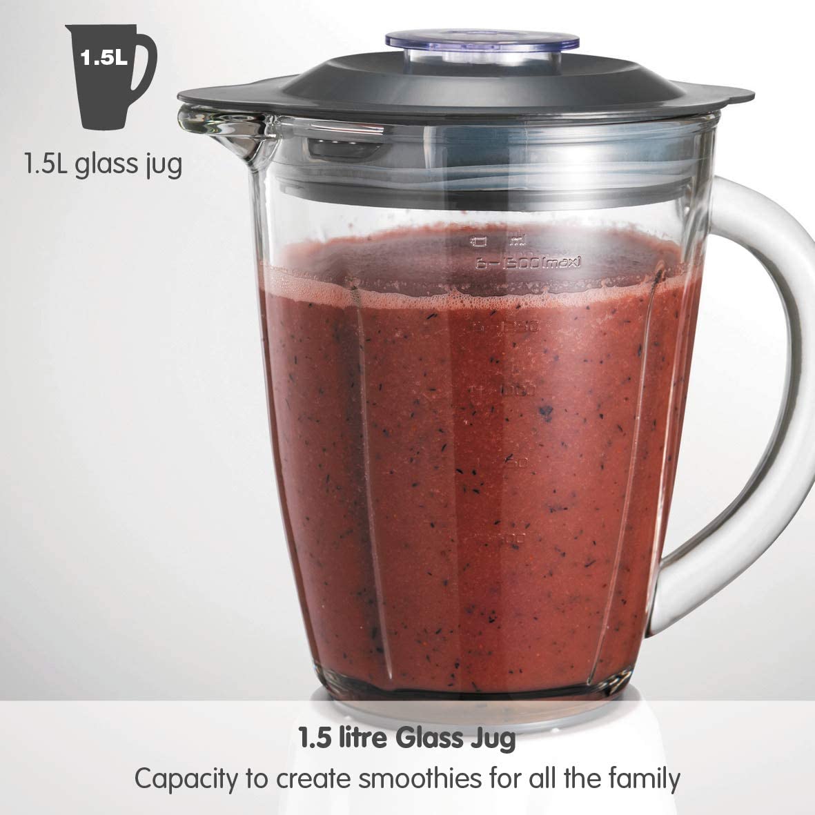 Morphy Richards 403053 Glass Blender 500W White