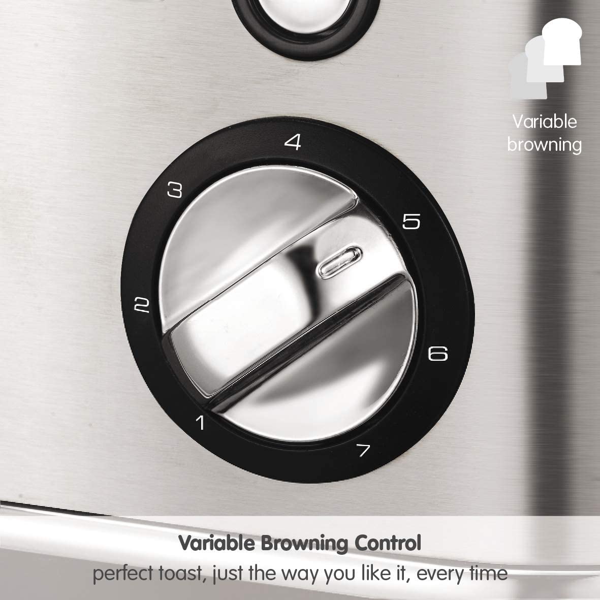 Morphy Richards 224406 Evoke 2 Slice Toaster 850W Brushed