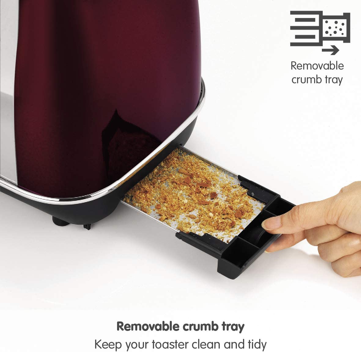Morphy Richards 224408 Evoke 2 Slice Toaster 850W Red