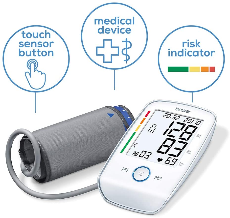 Beurer BM 45 Upper Arm Blood Pressure Monitor White