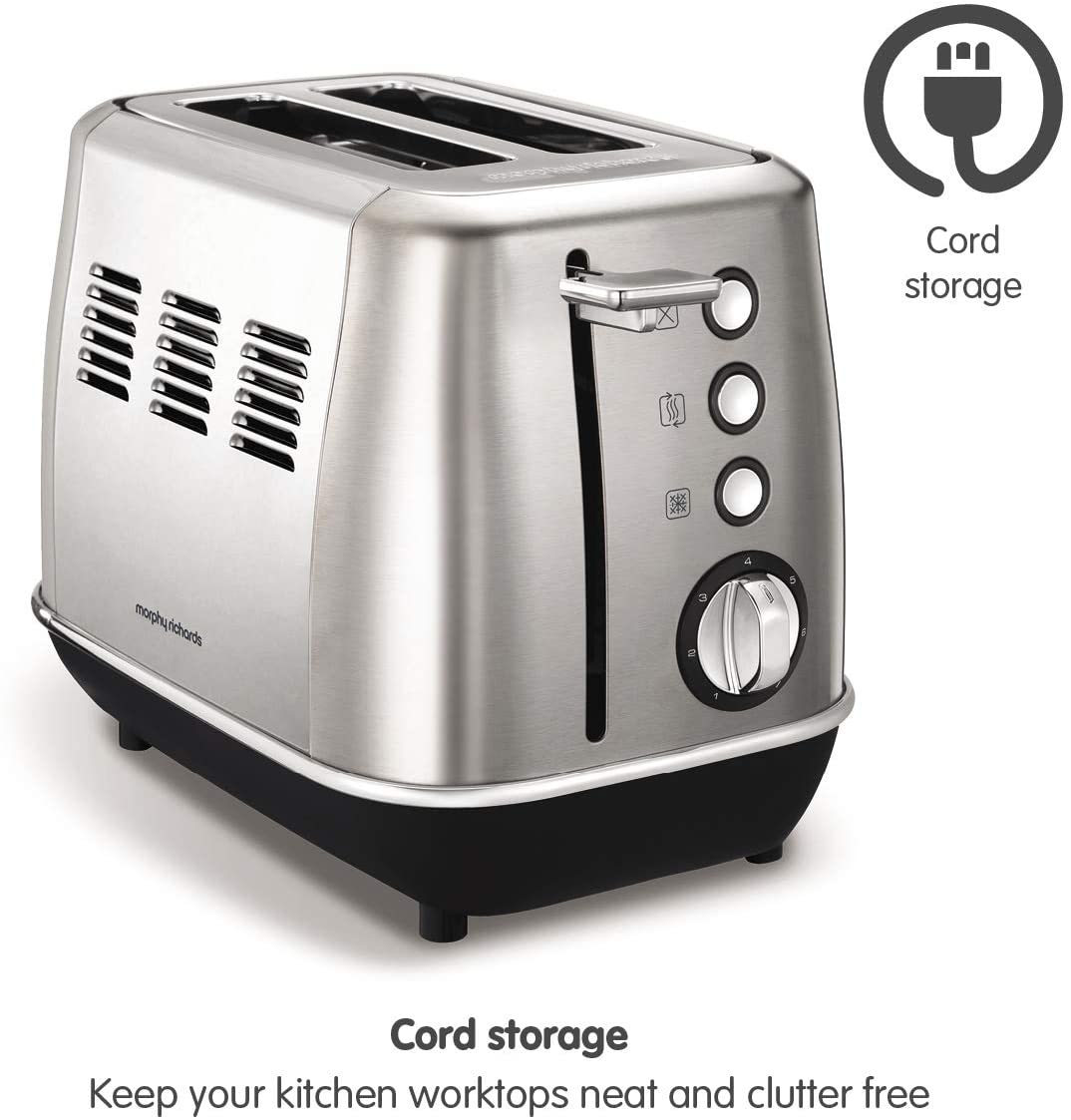 Morphy Richards 224406 Evoke 2 Slice Toaster 850W Brushed