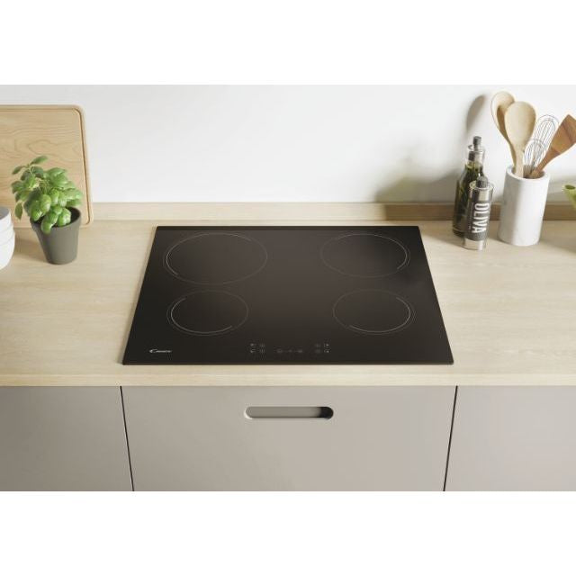 CANDY CH64CCB Ceramic Hobs 4 Zones 60cm Black