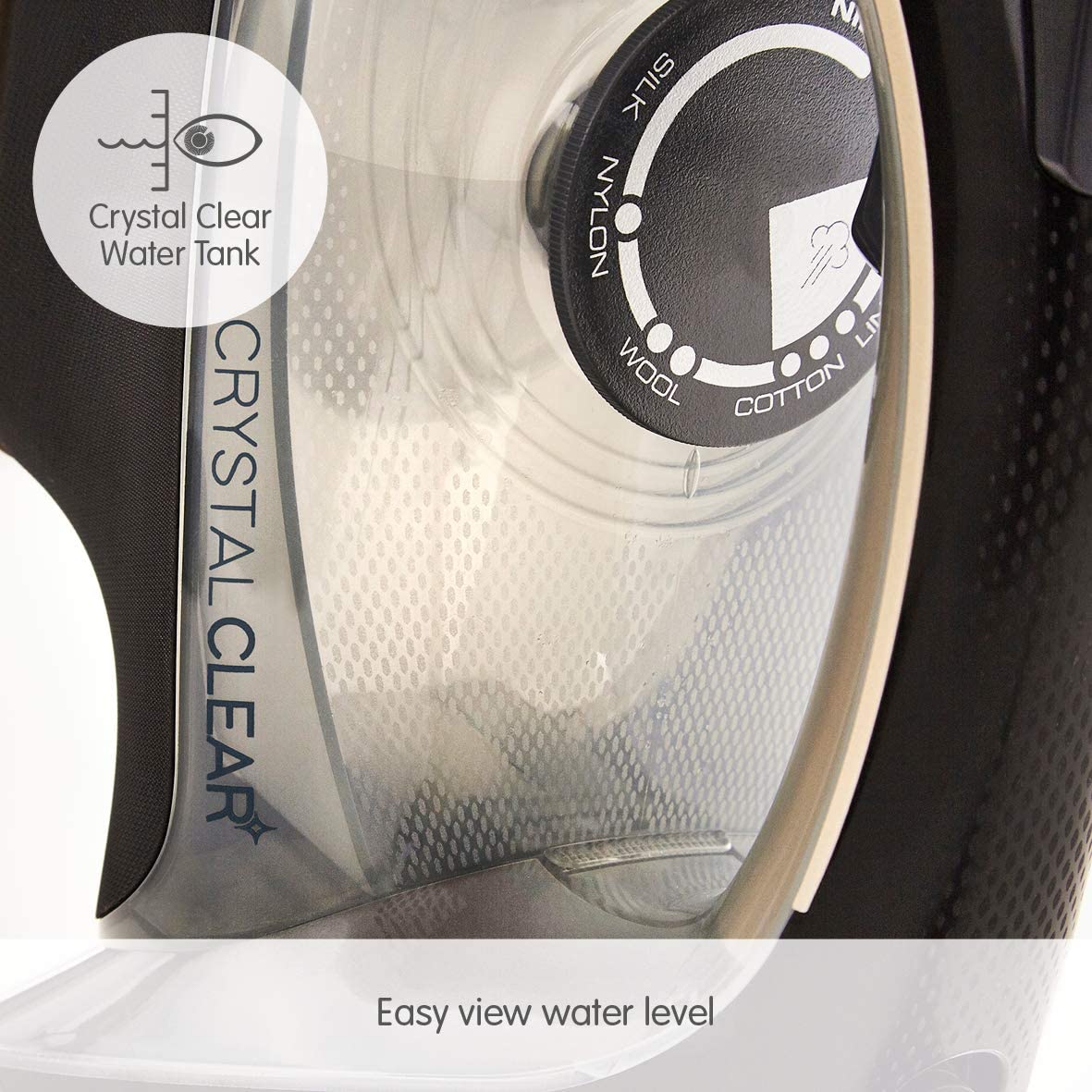 Morphy Richards 300302 Steam Iron Crystal Clear Water Tank 2400W Gold