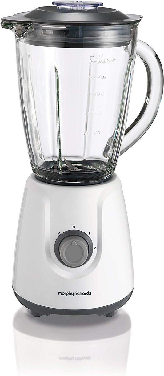 Morphy Richards 403053 Glass Blender 500W White