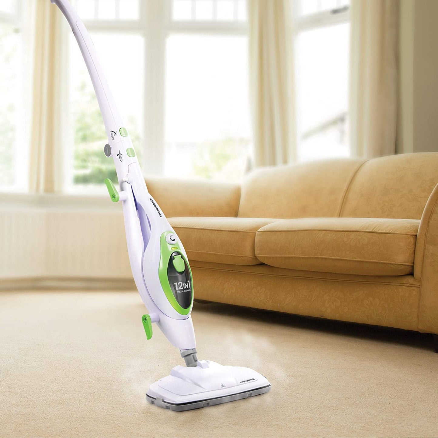 Morphy Richards 720512 12 in 1 Steam Cleaner 1500W White/Green