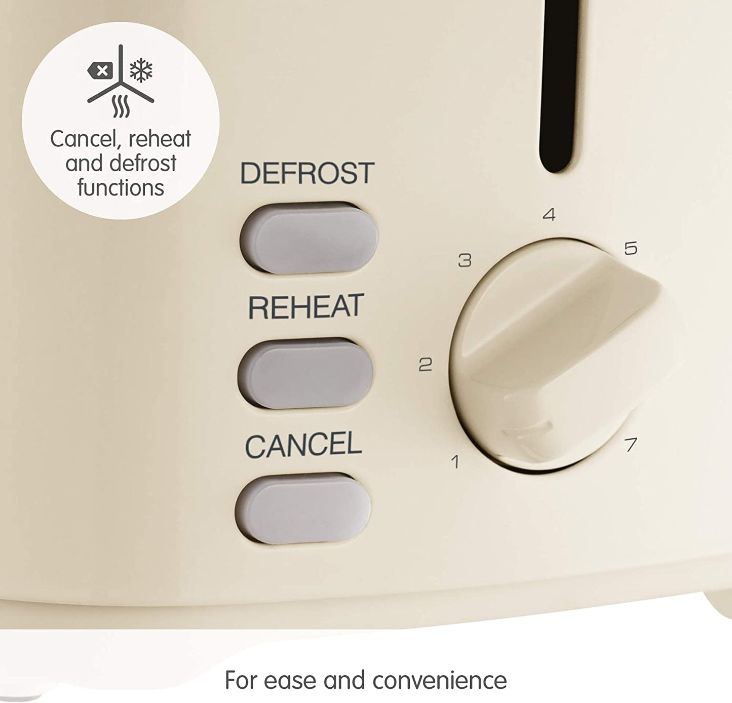 Morphy Richards 222065 Equip 2 Slice Toaster 800W Cream