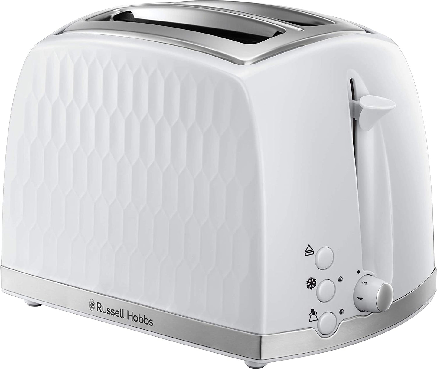 Russell Hobbs 26060 Honeycomb 2 Slice Toaster - White