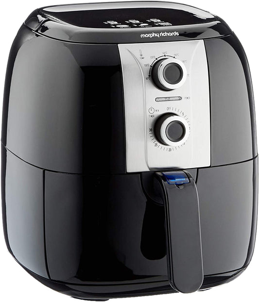 Morphy Richards 480003 Health Fryer, Plastic, 1400 W, 3 liters, Black