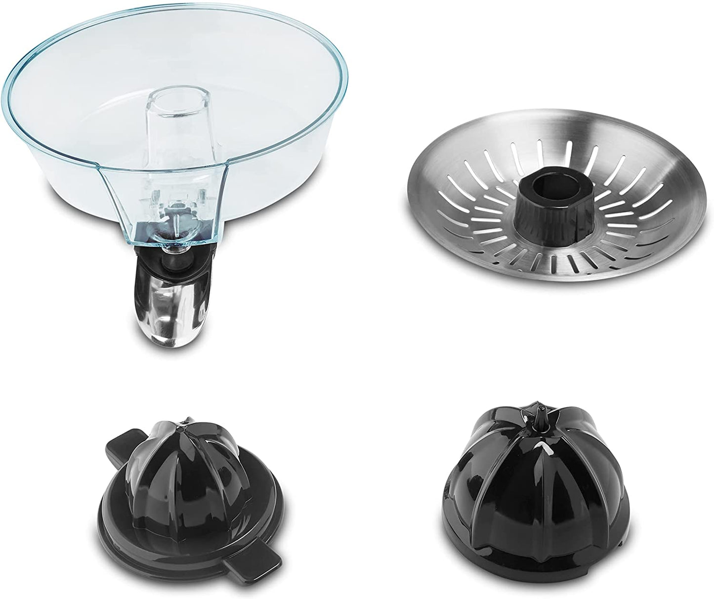 UFESA EX4950 Lever Press Juicer 600W Inox Different squeezer cones for Large & Small fruits