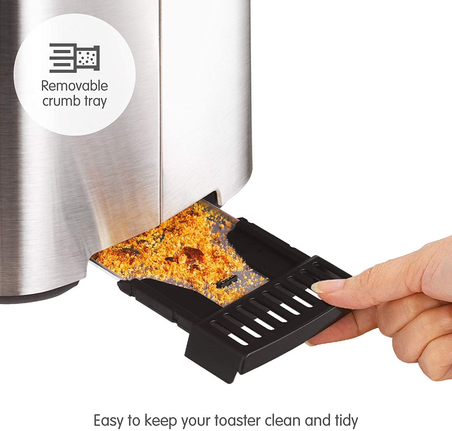 Morphy Richards 222067 Equip 2 Slice Toaster 800W Brushed