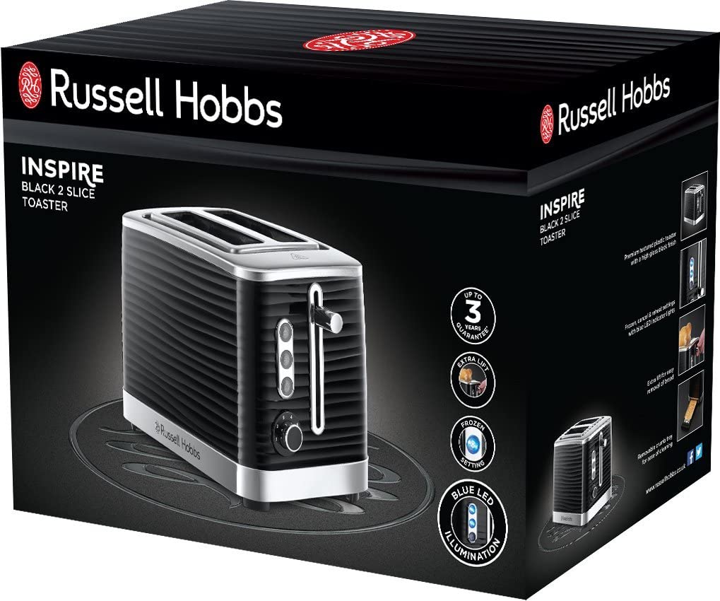 Russell Hobbs Inspire 24371 2-Slice Toaster - Black