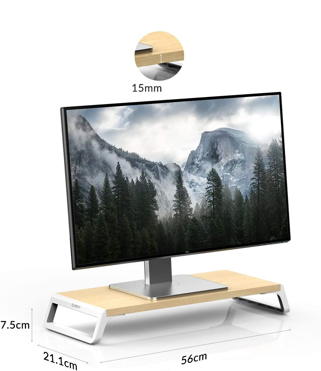 Orico Stand Monitor Solid Wood+ABS White HSQ-M1-WD – Rolls Technology ...