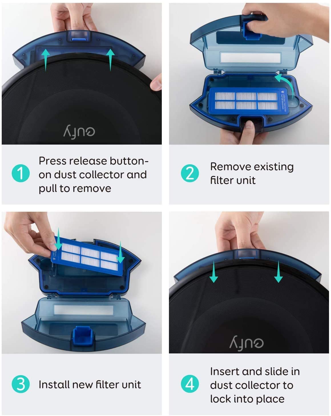 Anker Eufy 2 Replacemt HEPA Filters for RoboVac G10 Hybrid