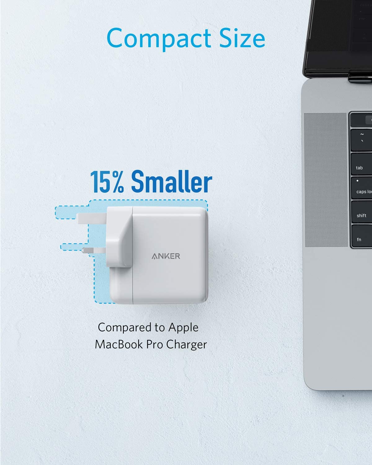 Anker PowerPort PD2 18W Type-C + 15W USB-A UK Plug