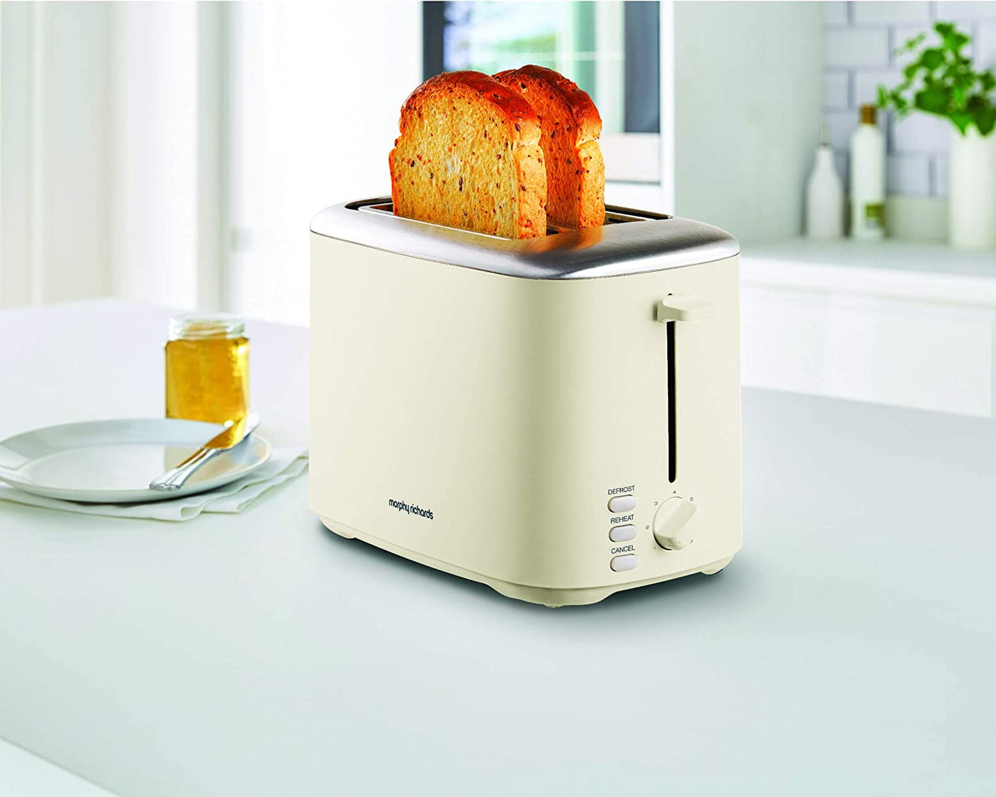 Morphy Richards 222065 Equip 2 Slice Toaster 800W Cream