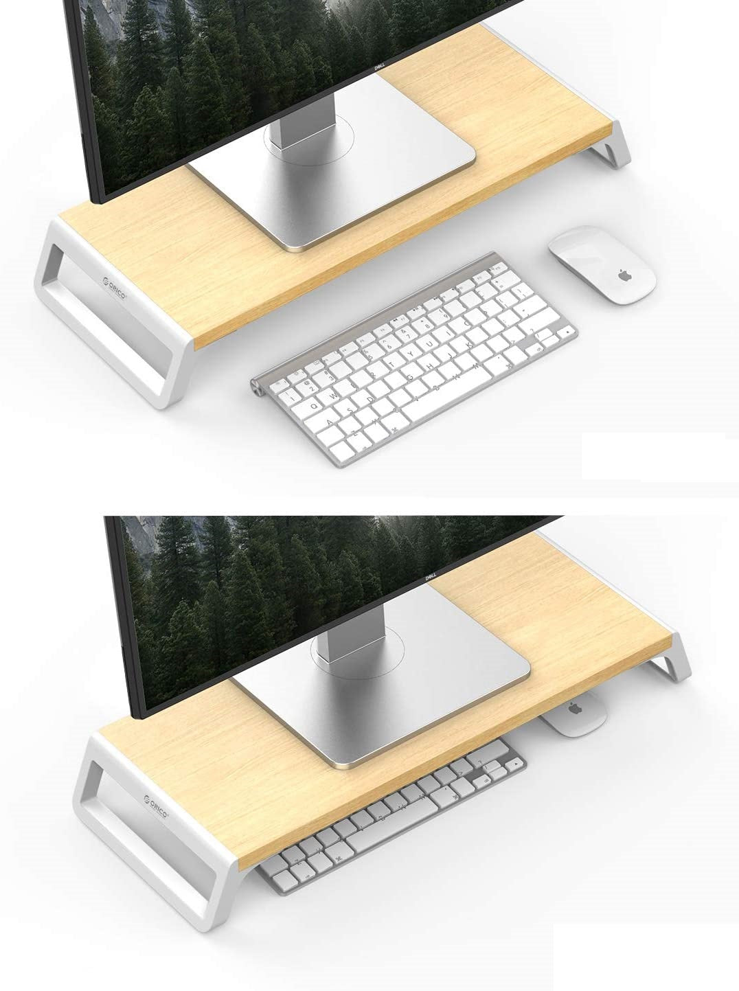 Orico Stand Monitor Solid Wood+ABS White HSQ-M1-WD