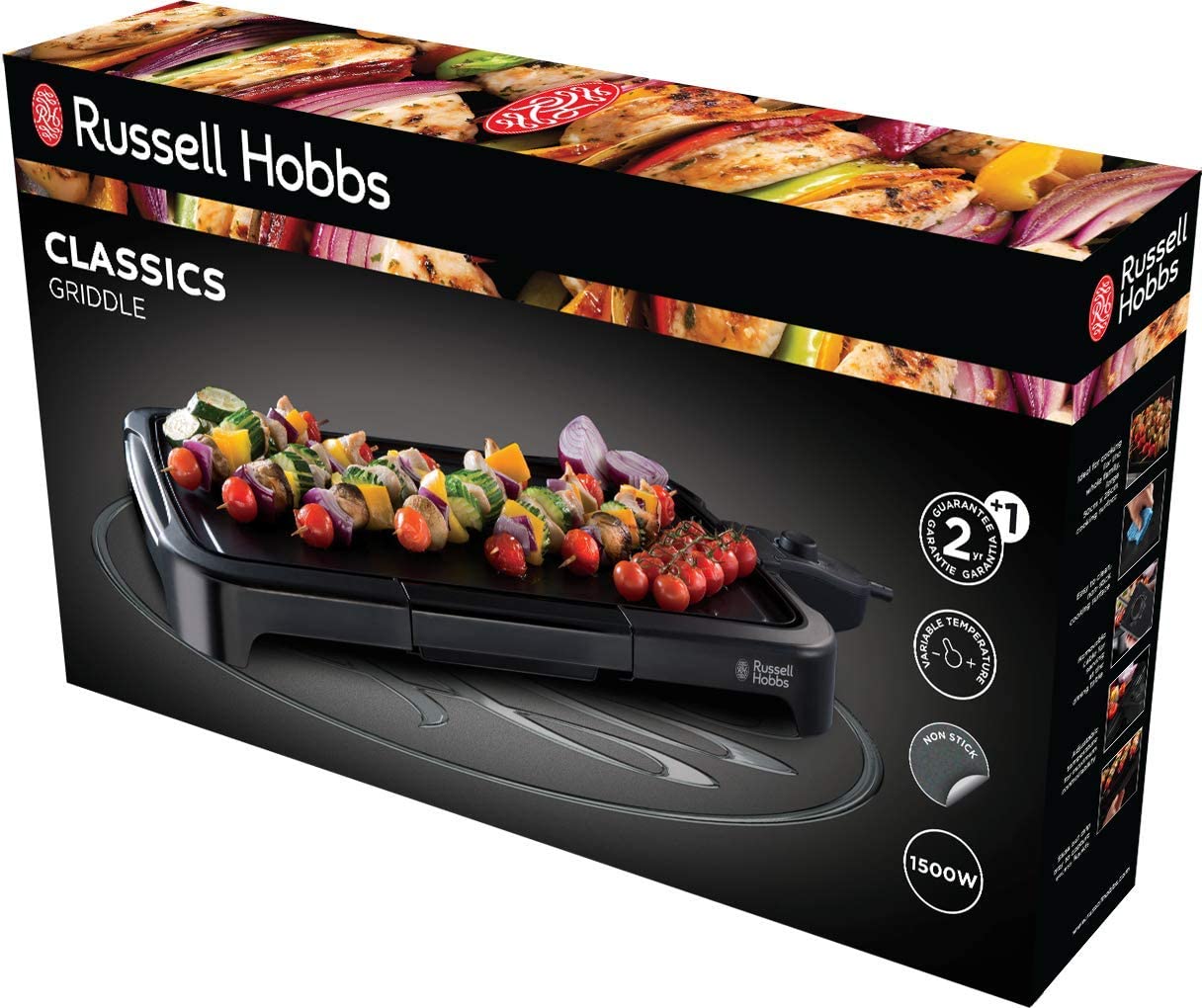 Russell Hobbs 19800 Classics Griddle 1500W Black