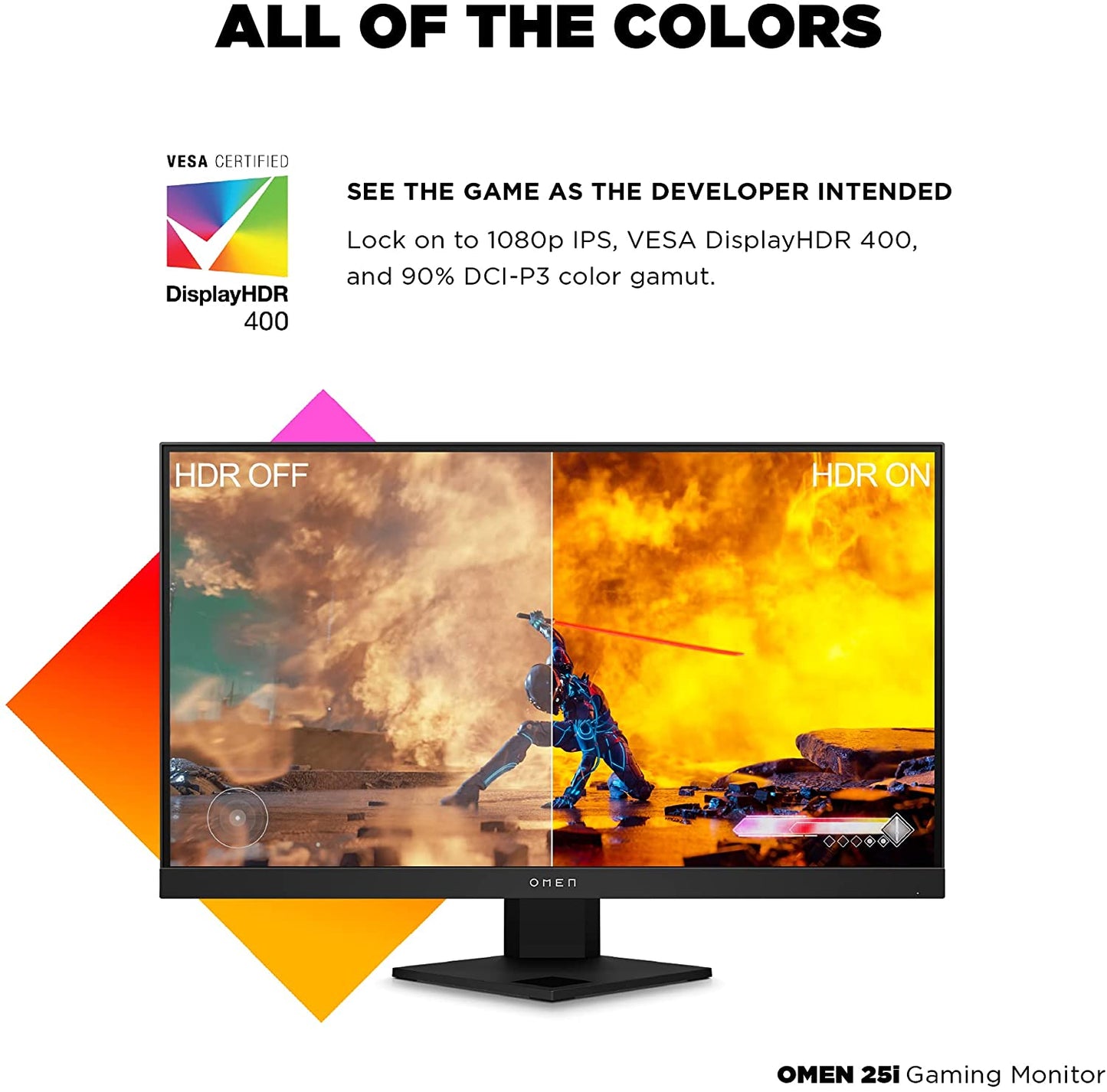 HP MONITOR 24.5'', 25i OMEN GAMING HOME