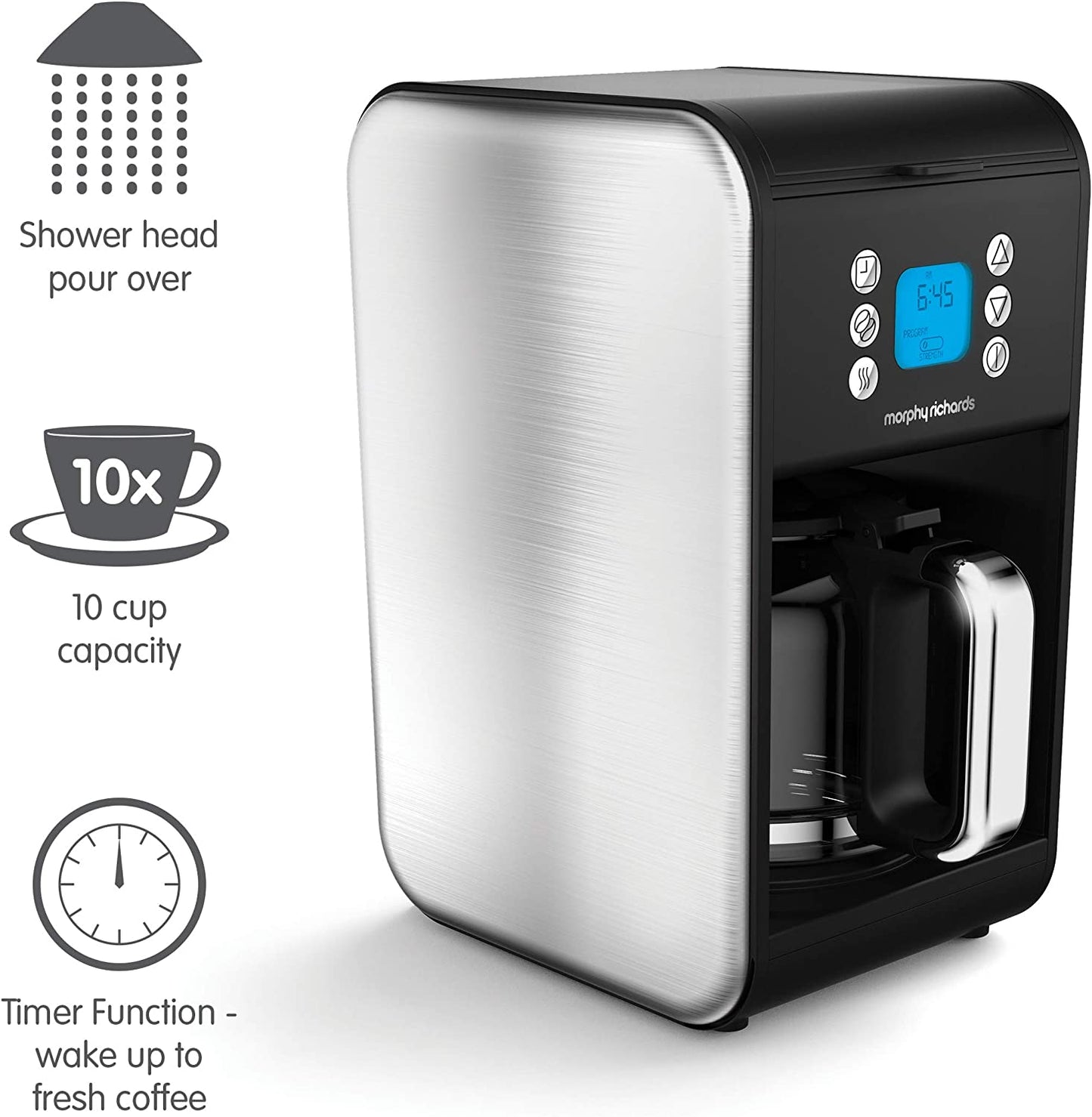 Morphy Richards 162010 Accents Filter Coffee Machine Inox
