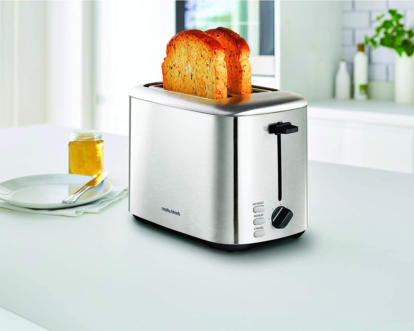 Morphy Richards 222067 Equip 2 Slice Toaster 800W Brushed
