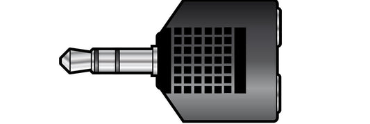 qtx 3.5mm Plug to 2x3.5mm Sockets 759.307UK