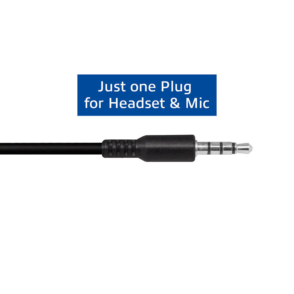 EWENT EW3567 HEADSET JACK 3.5mm WITH MIC BLACK