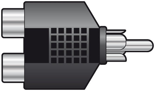 QTX RCA Plug to 2xRCA Sockets 760.246UK