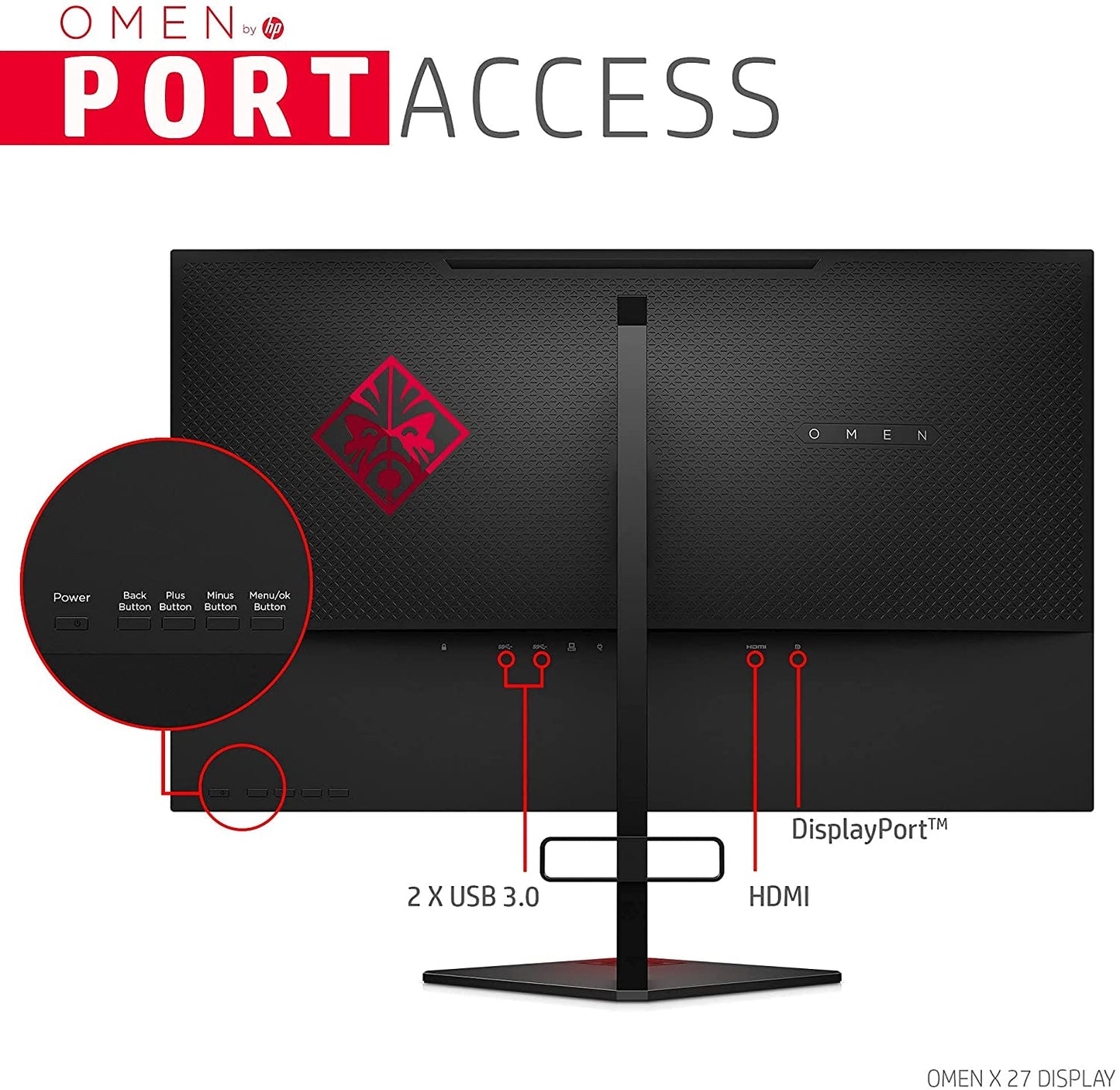 HP MONITOR 27'', X27 OMEN GAMING HOME