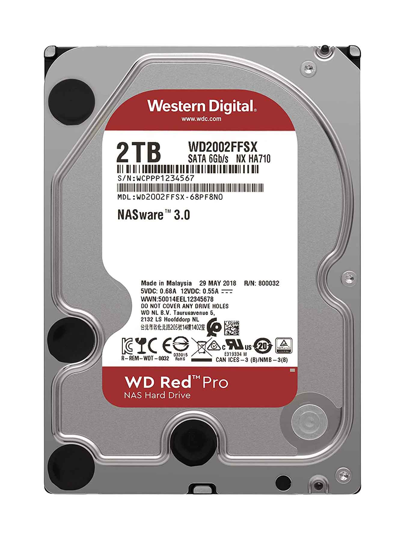 Western Digital RED PRO NAS HDD 2TB