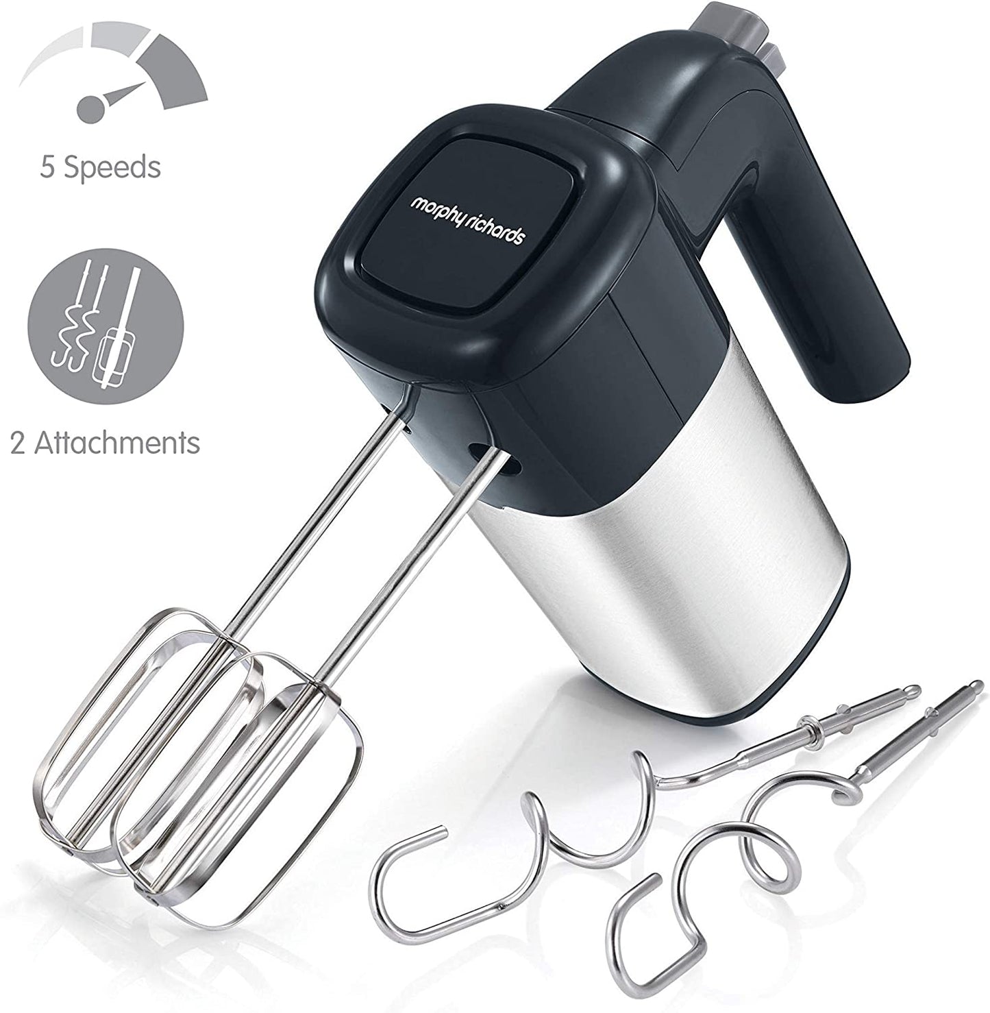 Morphy Richards 400512 Hand Mixer Total Control 400W Gray