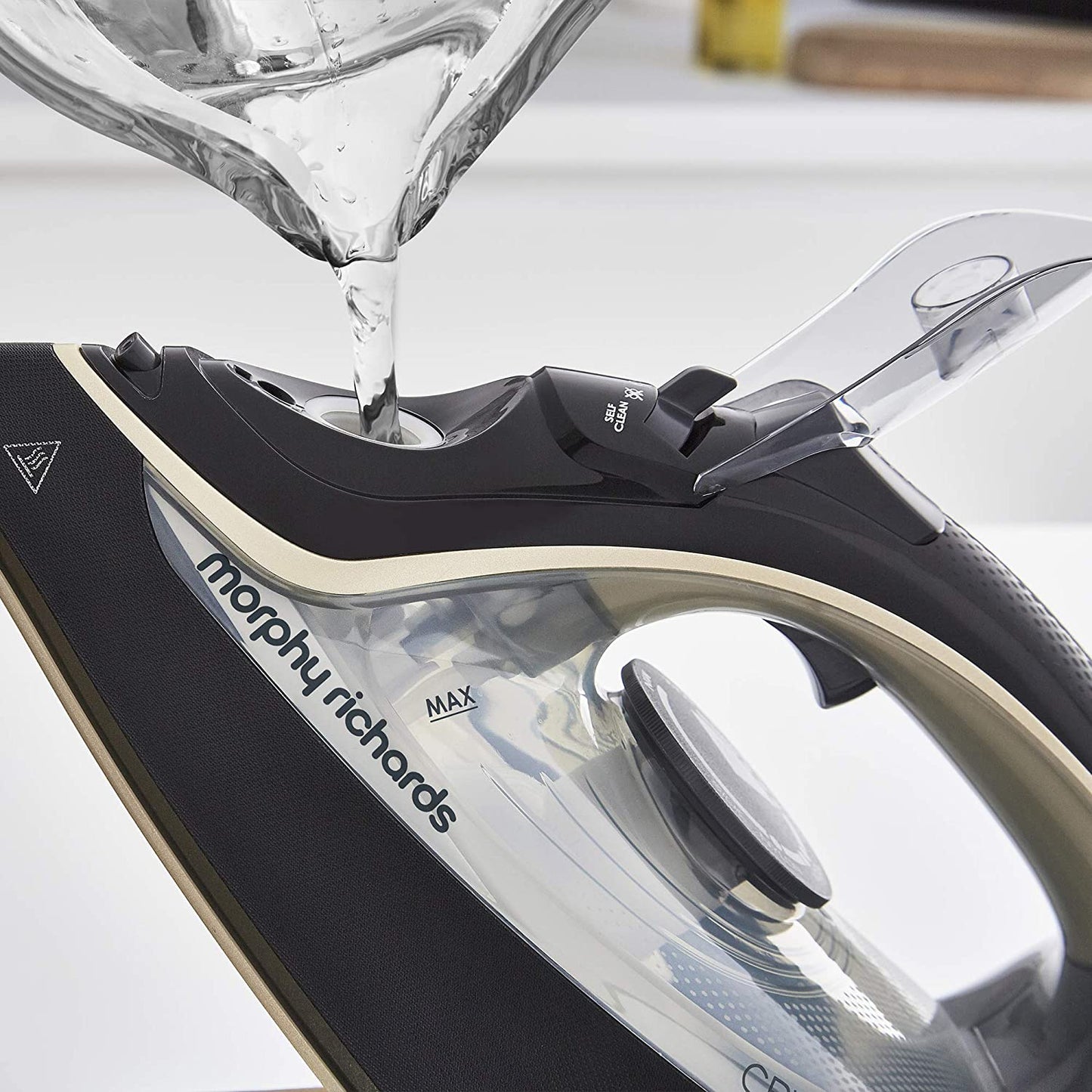Morphy Richards 300302 Steam Iron Crystal Clear Water Tank 2400W Gold