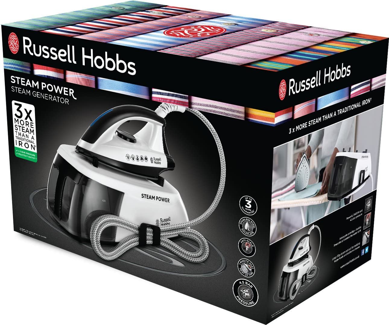 Russell Hobbs 24420 Steam Power Generator Iron 2400W Black