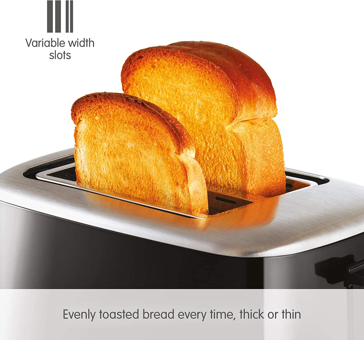 Morphy Richards 222064 Equip 2 Slice Toaster 800W Black